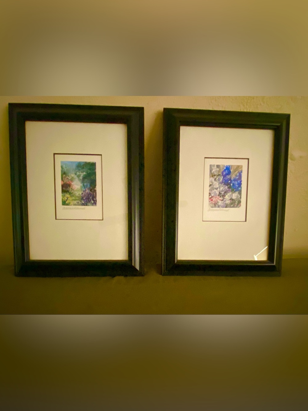 Original Deborah
Rumney Miniature
Parisian Watercolors. 2
Matted & Framed.